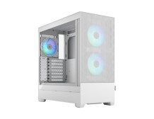 Fractal Design Pop Air RGB White TG Clear Tint, ATX, mATX, Mini ITX, Power supply included No