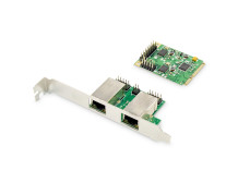 Digitus Dual Gigabit Ethernet Mini PCI Express Network Card DN-10134