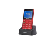 Panasonic KX-TU155EXBN Red, 2.4 ", TFT-LCD, microSD/microSDHC MB, USB version micro USB, Built-in camera, Main camera 0.3 MP, 32