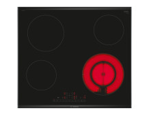 Bosch Hob PKF675FP2E Series 6 Electric, Number of burners/cooking zones 4, DirectSelect, Timer, Black, Made in Germany