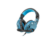 Fury Gaming Headset, Wired, NFU-0863 Hellcat, Black/Blue, Built-in microphone
