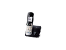 Panasonic Cordless KX-TG6811FXB Black, Caller ID, Wireless connection, Phonebook capacity 120 entries, Conference call, Built-in