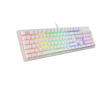 Genesis THOR 303 Gaming keyboard, RGB LED light, US, White, Wired, Brown Switch