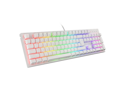 Genesis THOR 303 Gaming keyboard, RGB LED light, US, White, Wired, Brown Switch