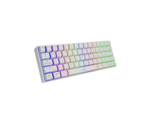 Genesis THOR 660 RGB Gaming keyboard, RGB LED light, US, White, Wireless/Wired, Wireless connection, Gateron Red Switch