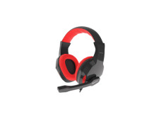 GENESIS ARGON 110 Gaming Headset, On-Ear, Wired, Microphone, Black/Red