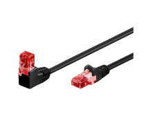 Goobay Patch Cable 51515 Cat 6, U/UTP, Black, 1 m