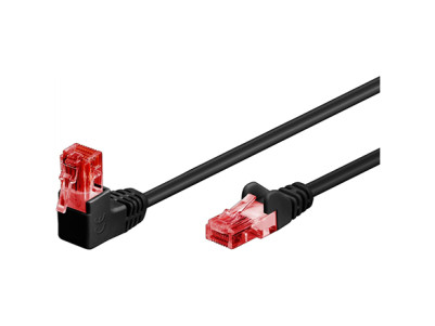Goobay Patch Cable 51515 Cat 6, U/UTP, Black, 1 m