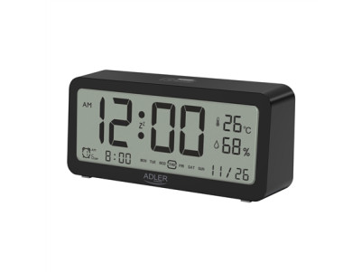 Adler Alarm Clock AD 1195b Black, Alarm function