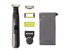 Philips QP6551/15 OneBlade Pro Hair, Face and Body Trimmer Cordless, Wet & Dry, Number of length steps 14, Black/Green
