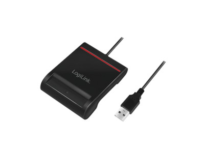 Logilink USB 2.0 card reader, for smart ID CR0047 Black