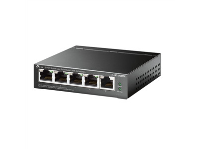 TP-LINK 5-Port Gigabit Easy Smart Switch with 4-Port PoE+ TL-SG105MPE Managed L2, Desktop, Ethernet LAN (RJ-45) ports 5