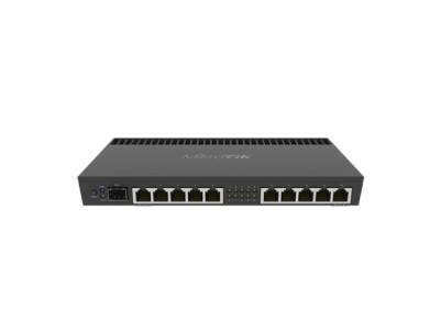 Mikrotik Wired Ethernet Router RB4011iGS+RM, Quad-core 1.4Ghz CPU, 1GB RAM, 512 MB, 1xSFP+, 1xSerial console port, PCB Temperatu