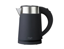 Adler Kettle AD 1372 Electric, 800 W, 0.6 L, Plastic/Stainless steel, 360 rotational base, Black