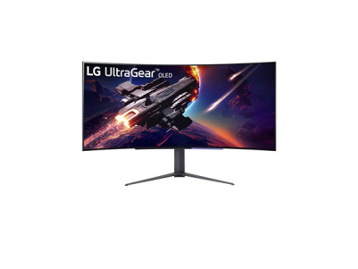 LG UltraGear Curved OLED Gaming Monitor 45GR95QE-B 45 ", WQHD, 3440 x 1440, 21:9, 0.03 ms, 240 Hz, HDMI ports quantity 2