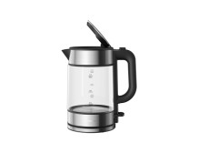 Xiaomi Electric Glass Kettle EU Electric, 2200 W, 1.7 L, Glass, 360 rotational base, Black/Stainless Steel