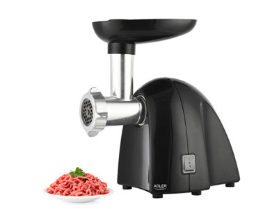 Adler Meat mincer AD 4811 Black, 600 W, Number of speeds 1, Throughput (kg/min) 1.8