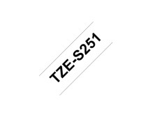 Brother TZe-S251 Strong Adhesive Laminated Tape Black on White, TZe, 8 m, 2.4 cm