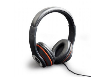 Gembird Stereo headset, "Los Angeles" + microphone, passive noise canceling Black, 3.5 mm