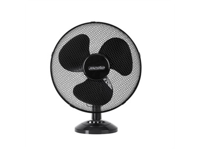 Mesko Fan MS 7308 Table Fan, Number of speeds 2, 30 W, Oscillation, Diameter 23 cm, Black