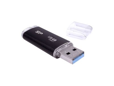 Silicon Power USB 3.1 Flash Drive Blaze B02 128 GB, USB 3.2 Gen 1/USB 3.1 Gen 1/USB 3.0/USB 2.0, Black