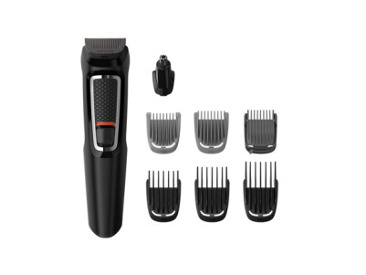 Philips 8-in-1 Face and Hair trimmer MG3730/15 Cordless, Black