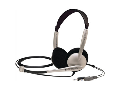 Koss Headphones CS100 Wired, On-Ear, Microphone, 3.5 mm, Black/Gold
