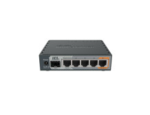 Mikrotik Wired Ethernet Router RB760iGS, hEX S, Dual Core 880MHz CPU, 256MB RAM, 16 MB (MicroSD), 5xGigabit LAN, 1xSFP, USB, IPs