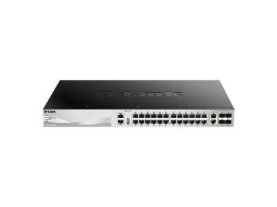 D-Link DGS-3130-30TS Switch Managed L3, Rack mountable, 1 Gbps (RJ-45) ports quantity 24, 10 Gbps (RJ-45) ports quantity 2, SFP+