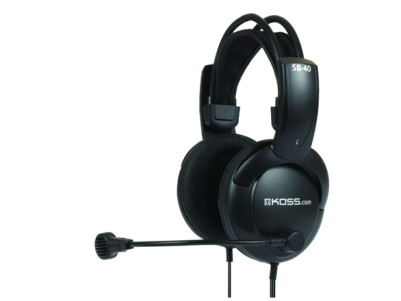 Koss Headphones SB40 Wired, On-Ear, Microphone, 3.5 mm, Black