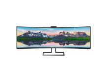 Philips SuperWide curved LCD display 499P9H/00 48.8 ", VA, Dual QHD, 5120 x 1440 pixels, 32:9, 5 ms, 450 cd/m , Black, Headphone