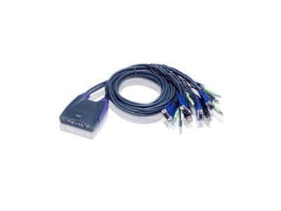 Aten 4-Port USB VGA/Audio Cable KVM Switch