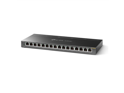 TP-LINK Switch TL-SG116E Web managed, Wall mountable, 1 Gbps (RJ-45) ports quantity 16, Power supply type External