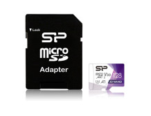 Silicon Power Superior Pro 128 GB, micro SDXC, Flash memory class 10, with Adapter, C10,UHS-I U3, A1, V30