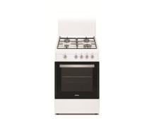 Simfer Cooker 4401SGRBB Hob type Gas, Oven type Gas, White, Width 50 cm, 49 L, Depth 55 cm, A+