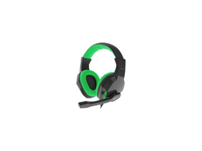 Genesis Gaming Headset, 3.5 mm, ARGON 100, Green/Black, Built-in microphone