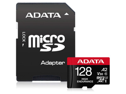 ADATA AUSDX128GUI3V30SHA2-RA1 Memory Card 128 GB, MicroSDXC, Flash memory class 10, Adapter, 80 MB/s, 100 MB/s