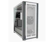 Corsair Computer Case iCUE 5000D Side window, White, ATX, Power supply included No