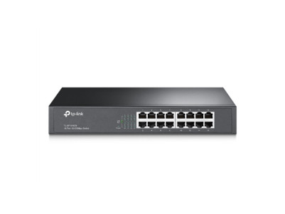 TP-LINK Switch TL-SF1016DS Unmanaged, Desktop/Rackmountable, 10/100 Mbps (RJ-45) ports quantity 16
