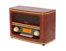 Adler Retro Radio AD 1187 Display LCD, AUX in, Wooden, Alarm function