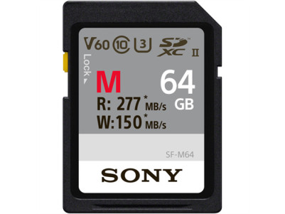 Sony 64GB SF-M Series SDXC Class10 UHS-II U3 V60 Tough Memory Card