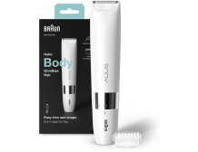 Braun Body Mini Trimmer BS1000 Number of power levels 1, Wet & Dry, White