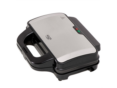 Adler Sandwich maker AD 3043 900 W, Number of plates 1, Number of pastry 2, Black