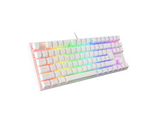 Genesis THOR 303 TKL Gaming keyboard, RGB LED light, US, White, Wired, Brown Switch