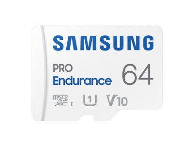 Samsung PRO Endurance MB-MJ64KA/EU 64 GB, MicroSD Memory Card, Flash memory class U1, V10, Class 10, SD adapter