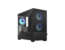 Fractal Design Pop Mini Air RGB Black TG Clear Tint, mATX, Mini ITX, Power supply included No