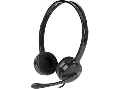 Natec Headset Canary Go On-Ear, Microphone, Noise canceling, 3.5 mm, Black