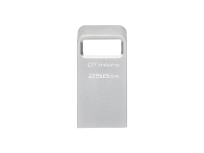 Kingston USB 3.2 Flash Drive DataTraveler micro 256 GB, USB 3.2, Silver