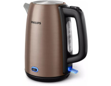 Philips Kettle HD9355/92 Viva Collection Electric, 1740-2060 W, 1.7 L, Stainless steel, 360 rotational base, Copper