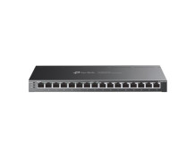 TP-LINK etStream 16-Port Gigabit Smart Switch with 8-Port PoE+ TL-SG2016P Web managed, Desktop, Power supply type External, Ethe
